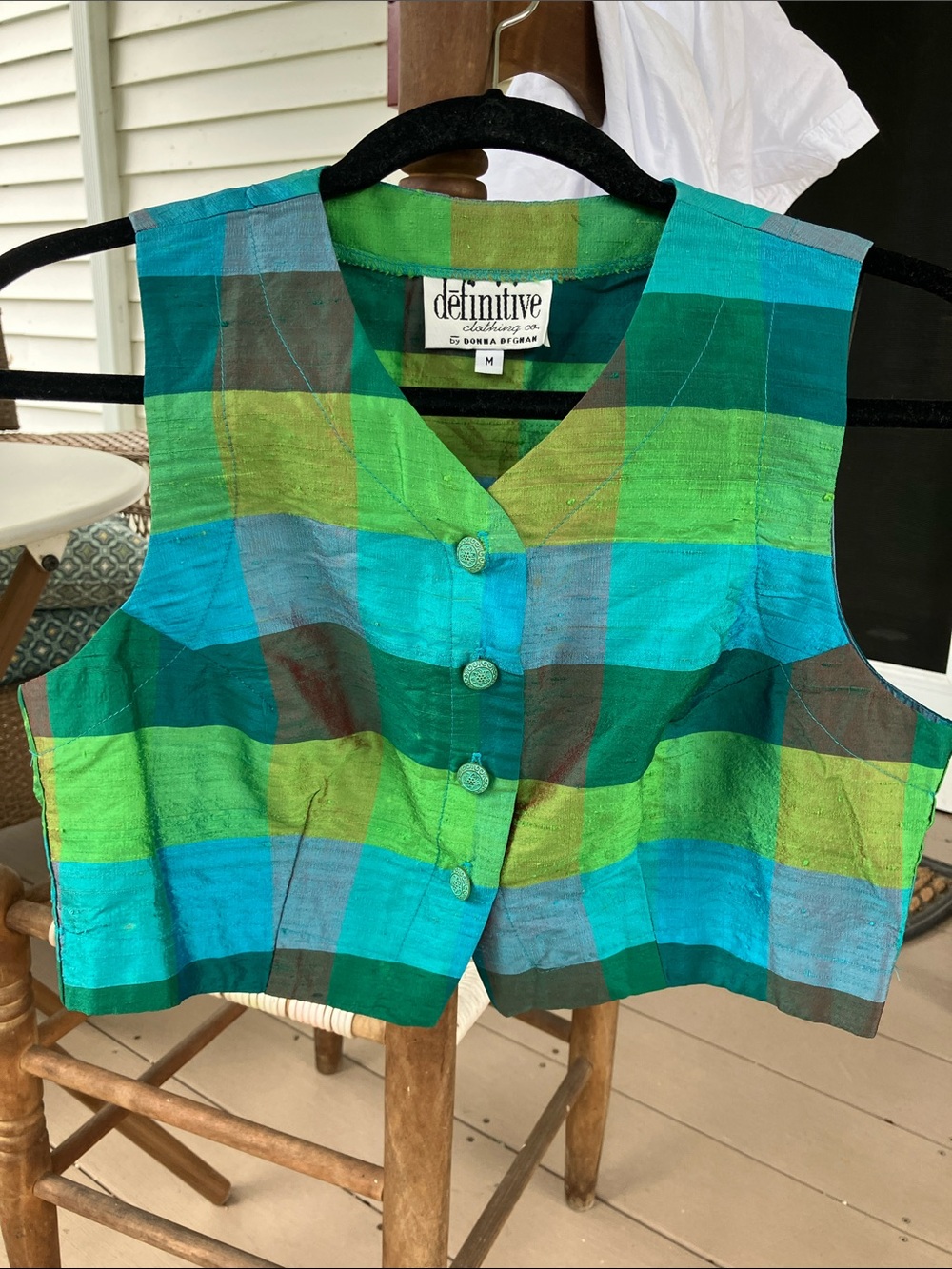Vintage Plaid Vest Top